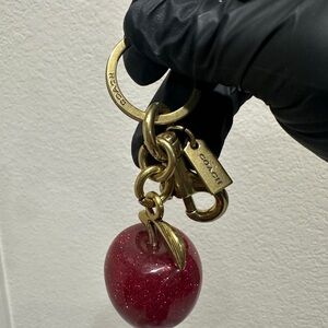 Coach Glittery Red Keychain Accessory